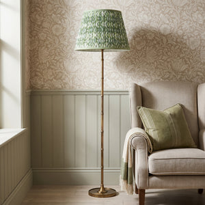 Green & White Ikat Lampshade