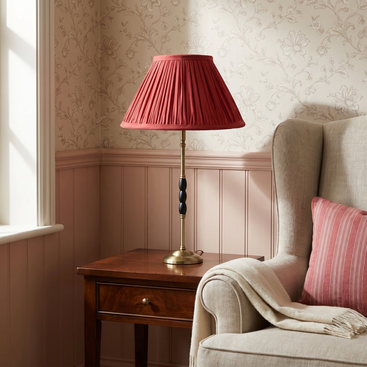 Coral Pink Lampshade