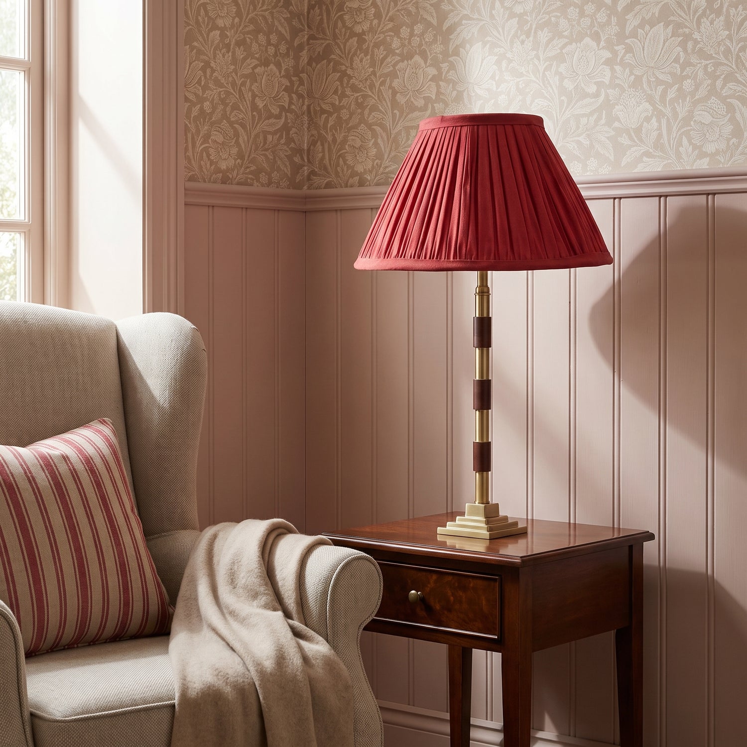 Coral Pink Lampshade