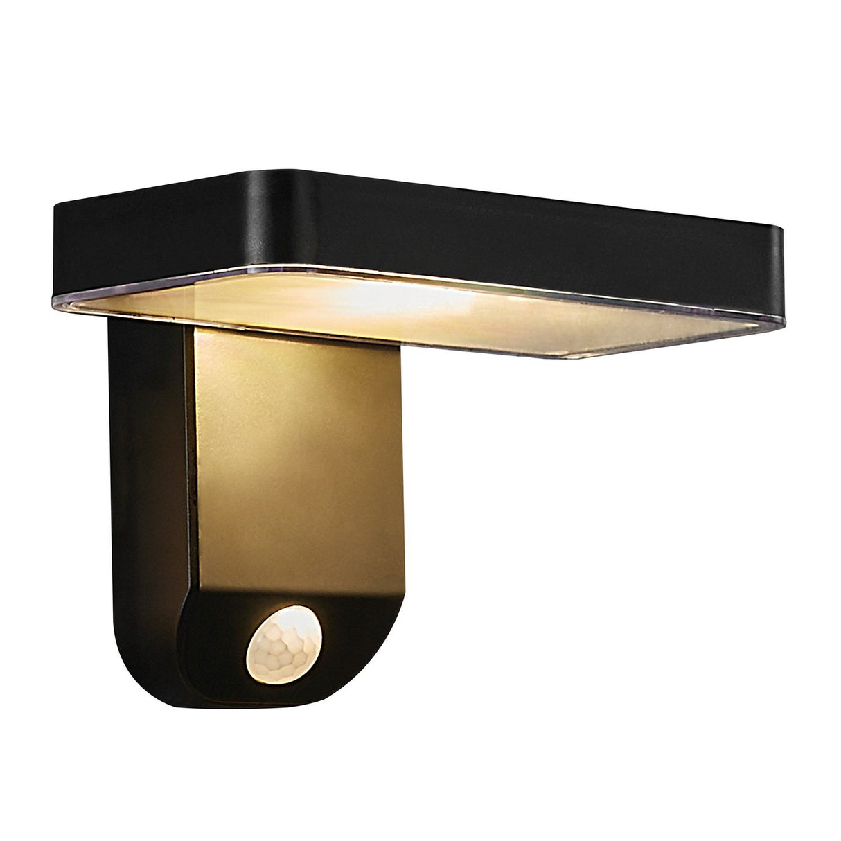 Rica Square Solar | Wall light | Black - Comet Lighting