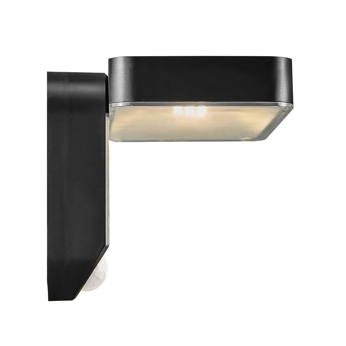 Rica Square Solar | Wall light | Black - Comet Lighting