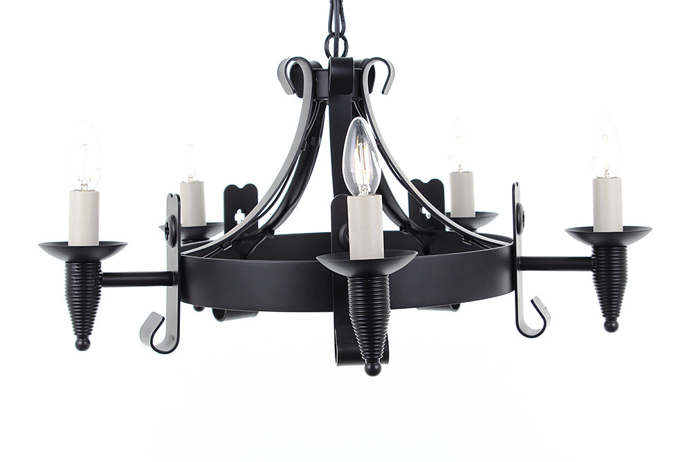 SMITHBROOK Cromwell 5lt Ceiling Light Matt Black