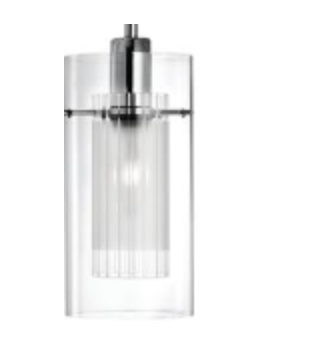 Searchlight Light Pendant Glass Cylinder Shades - Comet Lighting