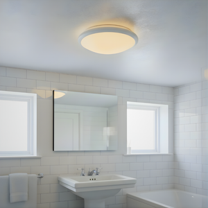 Knutsford Flush - White & Frosted Glass