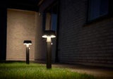 Nordlux Nama 50 Outdoor Solar Bollard Black w/ Sensor - Comet Lighting