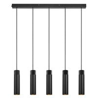 Tilo 5-Spot | Pendant | Black - Comet Lighting