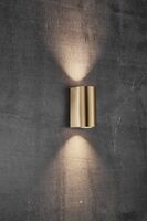 Nordlux Canto Maxi 2 Outdoor Wall Light Brass - Comet Lighting