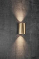 Nordlux Canto Maxi 2 Outdoor Wall Light Brass - Comet Lighting