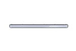 Works IP65 2x24 | Batten Light Fitting | Grey - Comet Lighting
