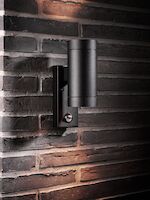 Tin Maxi Double Sensor | Wall light | Black - Comet Lighting