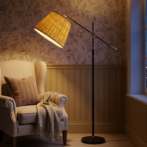 AARTIN Gama Metal Floor Lamp With Sunshine Ferns Lampshade