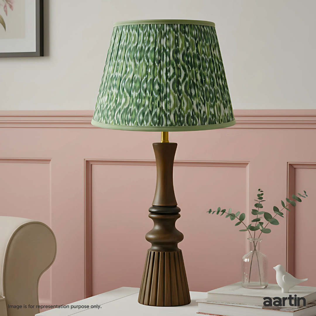 AARTIN CELESTIA TABLE LAMP IN WOOD WITH DARK NATURAL WOOD FINISH (BASE ONLY)