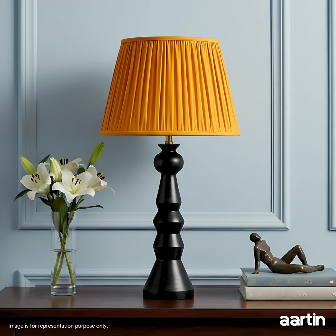 AARTIN FENIX TABLE LAMP IN WOOD WITH EBONY FINISH (BASE ONLY)