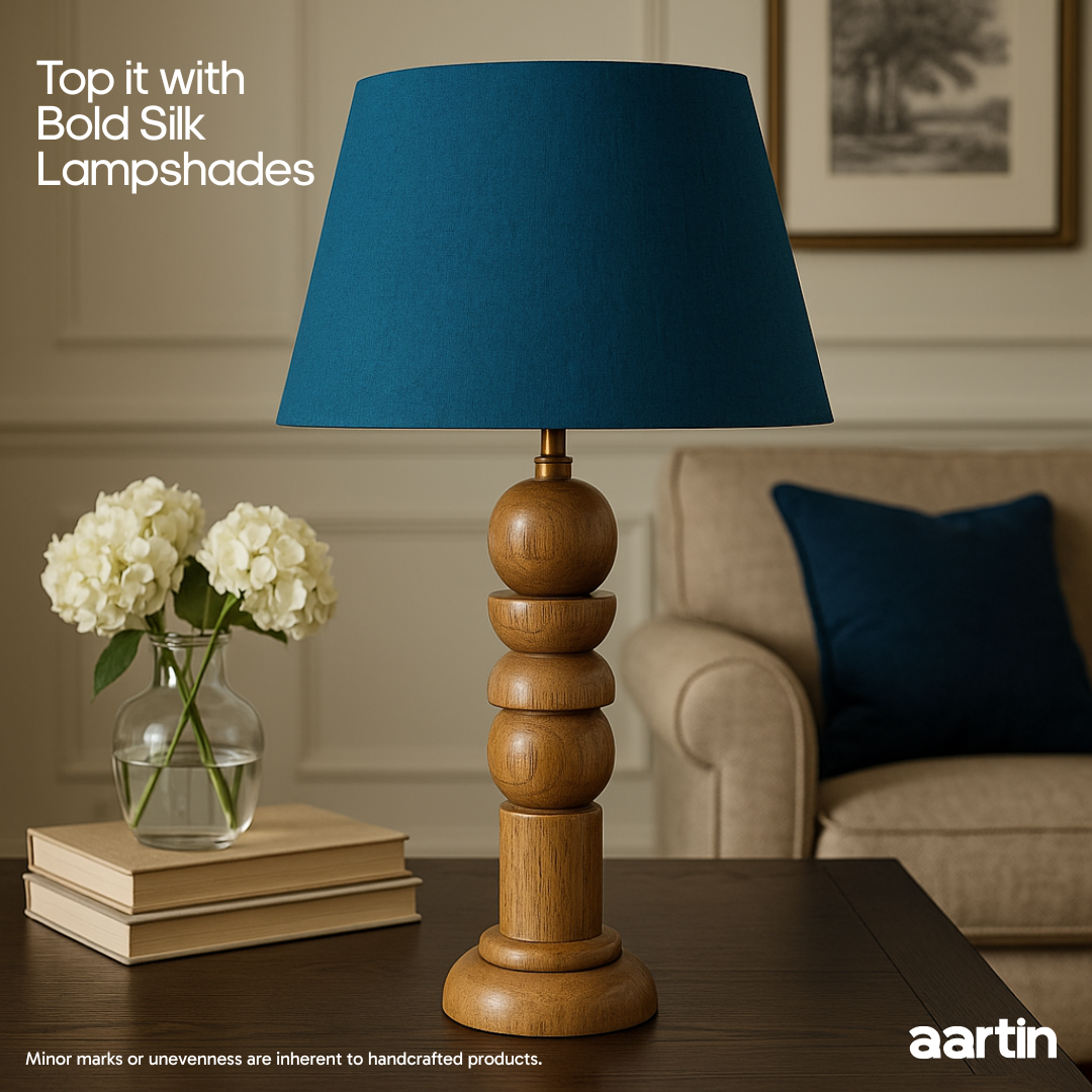AARTIN SOLACE TABLE LAMP IN WOOD WITH NATURAL WOOD FINISH(BASE ONLY)