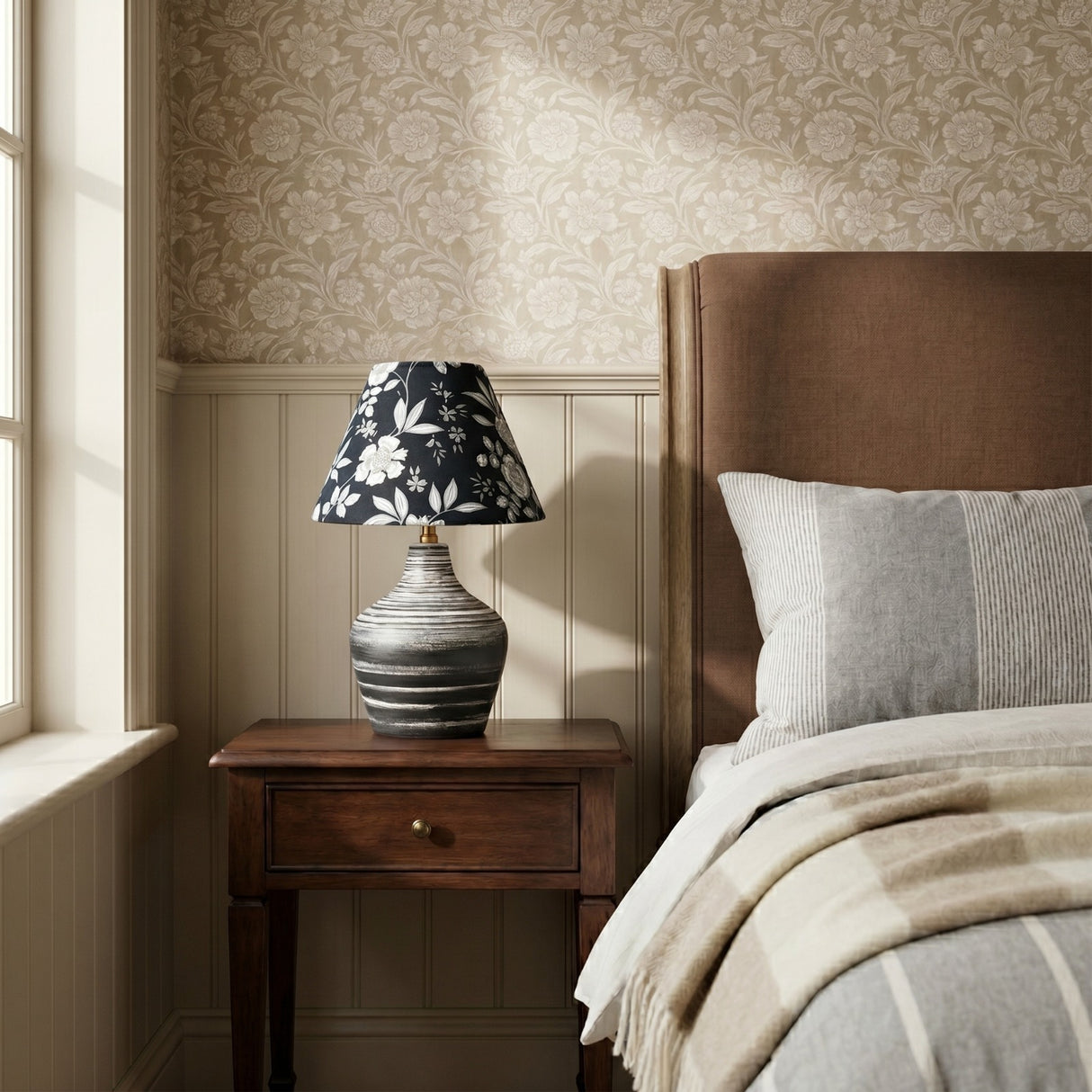 Midnight Blossom  lampshade