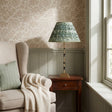 Green & White Ikat Lampshade