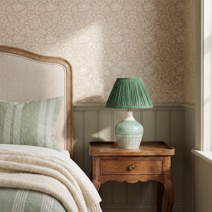 Green Silk Lampshade