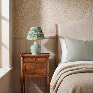 Green & White Ikat  lampshade