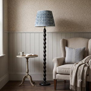 Bluish Grey Ikat Cotton Lampshade