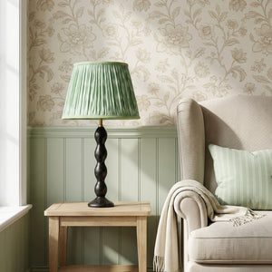 Sage Green Ikat Cotton Lampshade 