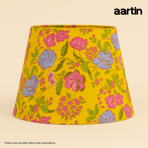 AARTIN 35 CM CITRUS BOUQUET STRAIGHT EMPIRE ROLLED LAMPSHADE IN COTTON
