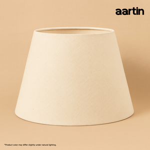 AARTIN NATURAL LINEN STRAIGHT EMPIRE ROLLED LAMPSHADE