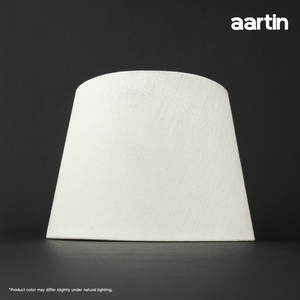 AARTIN STRAIGHT EMPIRE ROLLED LAMPSHADE IN IVORY SILK