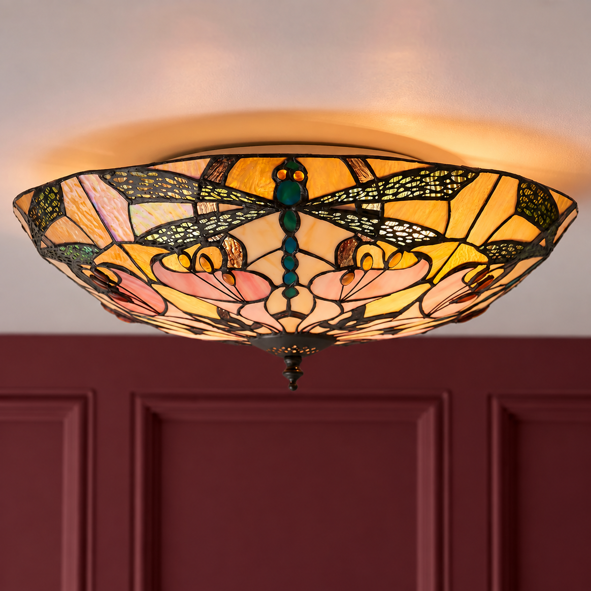 Ashton Large 2-Light Flush Ceiling Light