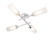 Wensum 4Lt Semi-Flush Ceiling Light Chrome