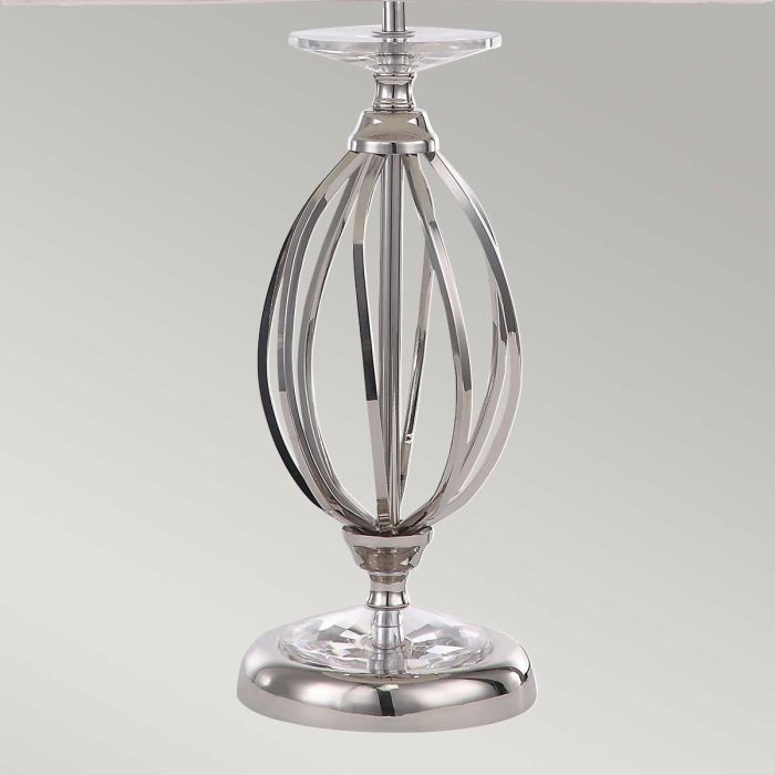 Aegean 1-Light Table Lamp Polished Nickel - Comet Lighting