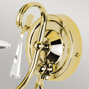 Aegean 1 Light Wall Light - Polished Brass - Comet Lighting