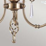 Aegean 3-Light Chandelier Aged Brass