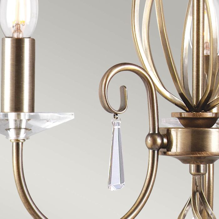 Aegean 3-Light Chandelier Aged Brass - Comet Lighting