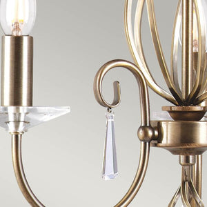 Aegean 3-Light Chandelier Aged Brass - Comet Lighting