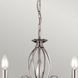 Aegean 3-Light Chandelier Polished Nickel - Comet Lighting