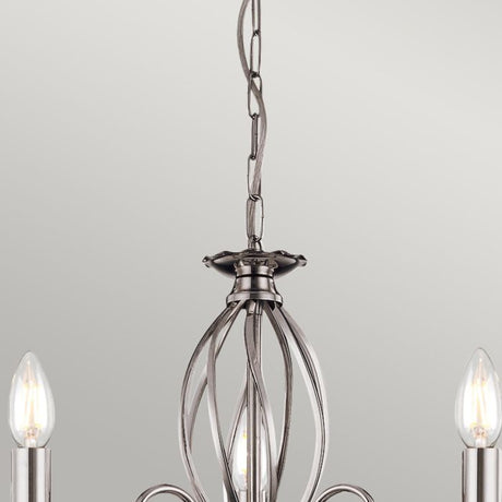 Aegean 3-Light Chandelier Polished Nickel - Comet Lighting