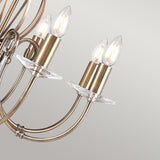 Aegean 8-Light Chandelier Aged Brass