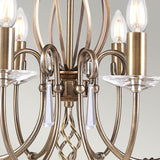 Aegean 8-Light Chandelier Aged Brass