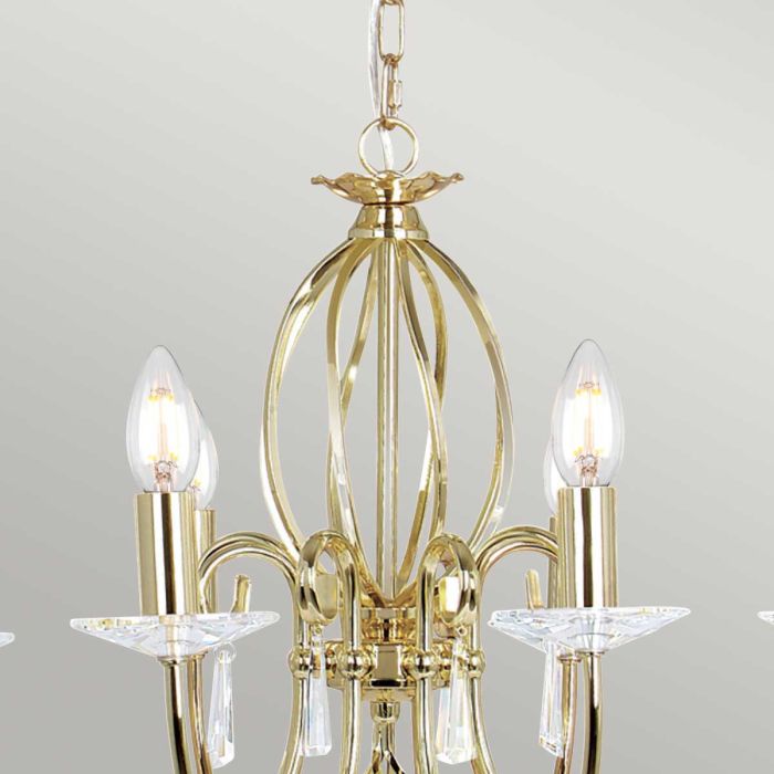 Aegean 8-Light Chandelier Polished Brass