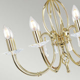 Aegean 8-Light Chandelier Polished Brass