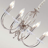 Aegean 8-Light Chandelier Polished Nickel - Comet Lighting