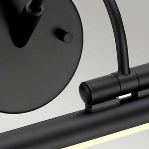 Alton 1 Light Large LED Picture Light - Black - Comet Lighting