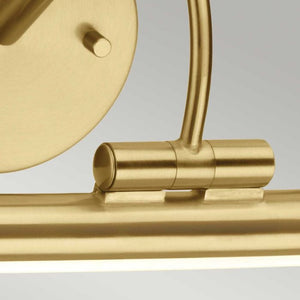 Alton 1 Light Small LED Picture Light - Brushed Brass - Comet Lighting