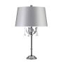 Amarilli 1 Light Table Lamp - Black/Silver