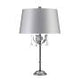 Amarilli 1 Light Table Lamp - Black/Silver