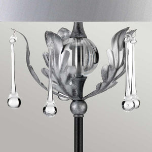 Amarilli Table Lamp Black/Silver - Comet Lighting