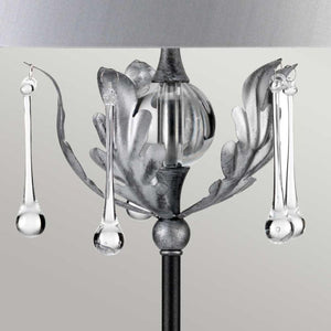 Amarilli 1 Light Table Lamp - Black/Silver - Comet Lighting