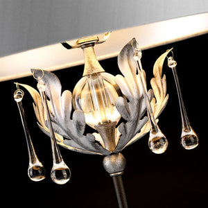 Amarilli 1 Light Table Lamp - Black/Silver - Comet Lighting