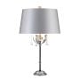 Amarilli 1 Light Table Lamp - Black/Silver