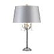 Amarilli 1 Light Table Lamp - Black/Silver